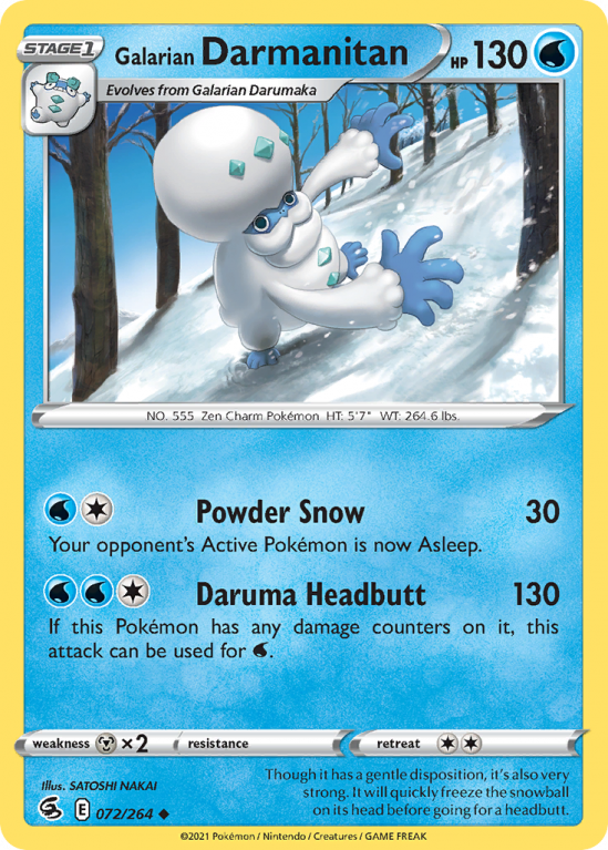 Galarian Darmanitan 72/264 Sword & Shield Fusion Strike