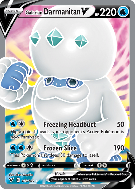 Galarian Darmanitan V 169/185 Sword & Shield Vivid Voltage