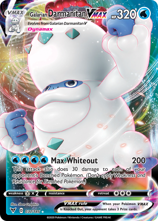 Galarian Darmanitan VMAX 37/185 Sword & Shield Vivid Voltage