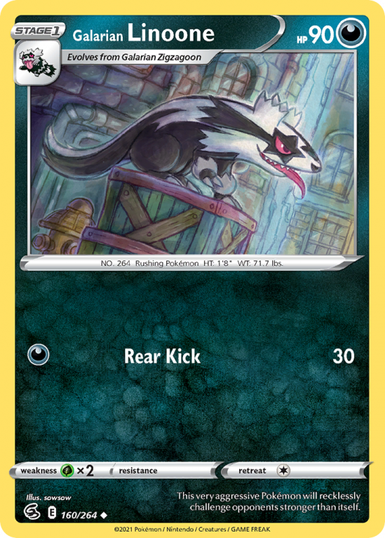 Galarian Linoone 160/264 Sword & Shield Fusion Strike