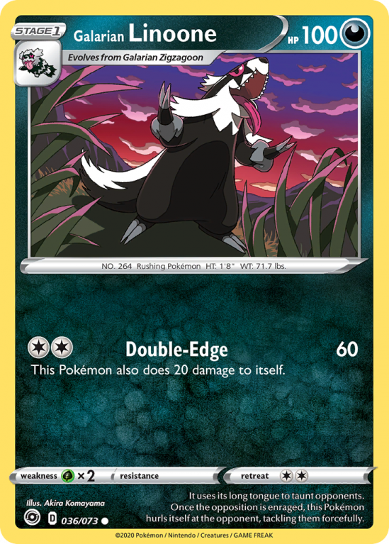 Galarian Linoone 36/73 Sword & Shield Champion's Path