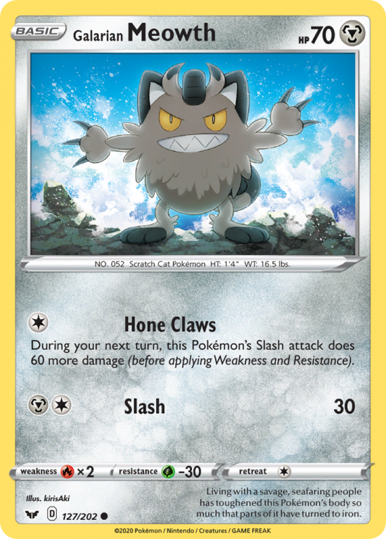 Galarian Meowth 127/202 Sword & Shield Sword & Shield
