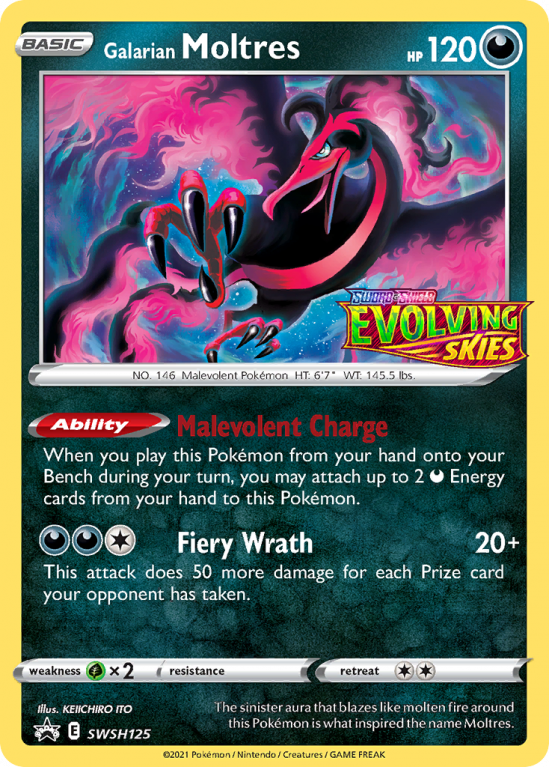 Galarian Moltres SWSH125/103 Sword & Shield SWSH Black Star Promos