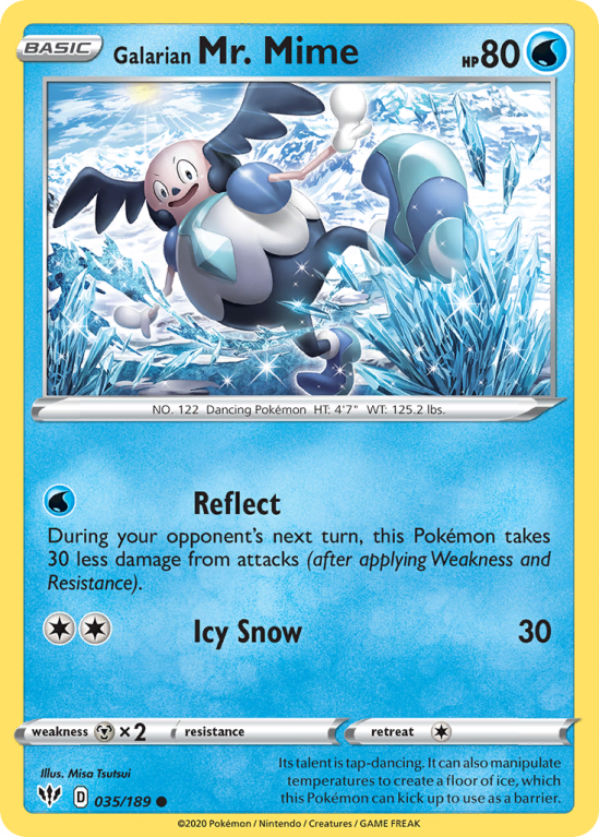 Galarian Mr. Mime 35/189 Sword & Shield Darkness Ablaze