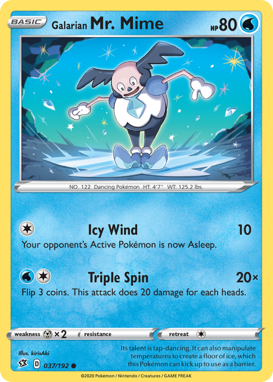 Galarian Mr. Mime 37/192 Sword & Shield Rebel Clash