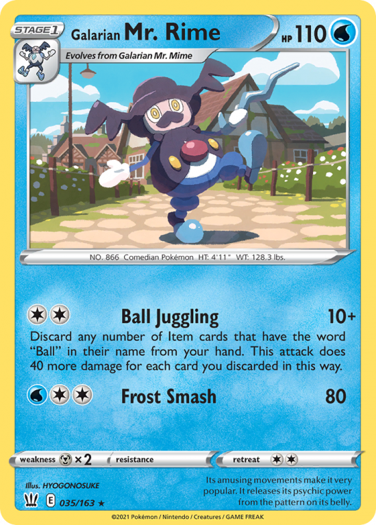 Galarian Mr. Rime 35/163 Sword & Shield Battle Styles