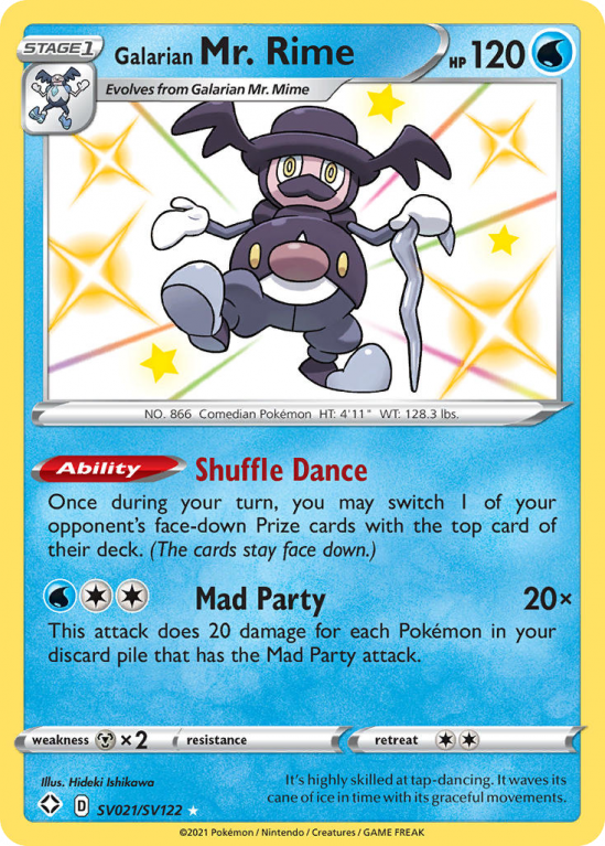 Galarian Mr. Rime SV021/122 Sword & Shield Shiny Vault