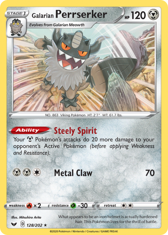 Galarian Perrserker 128/202 Sword & Shield Sword & Shield
