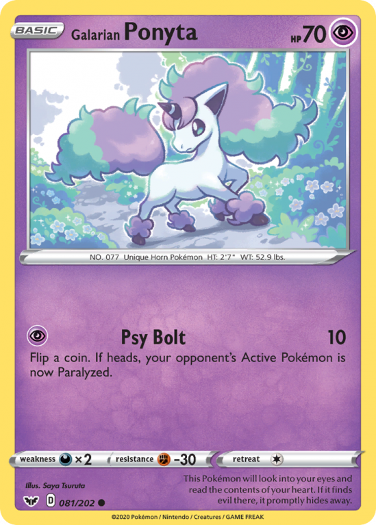 Galarian Ponyta 81/202 Sword & Shield Sword & Shield