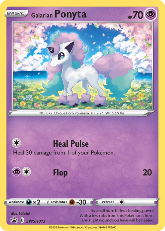 Galarian Ponyta SWSH013/103 Sword & Shield SWSH Black Star Promos