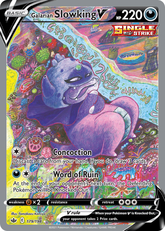 Galarian Slowking V 179/198 Sword & Shield Chilling Reign