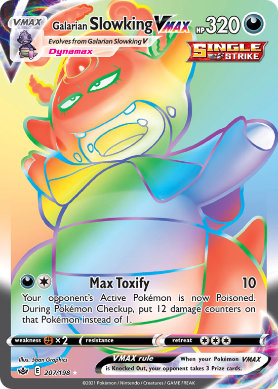 Galarian Slowking VMAX 207/198 Sword & Shield Chilling Reign