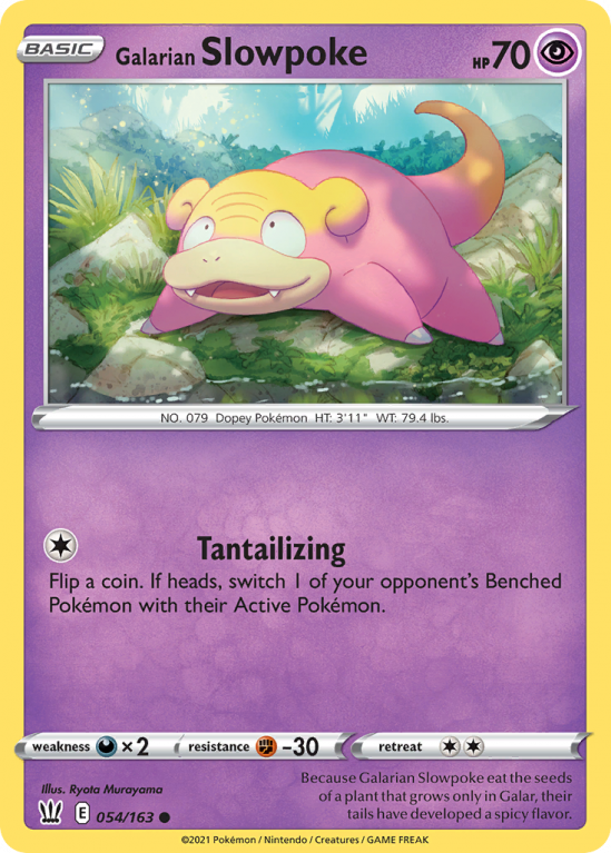 Galarian Slowpoke 54/163 Sword & Shield Battle Styles