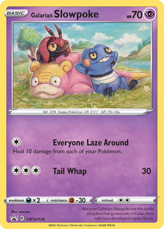 Galarian Slowpoke SWSH126/103 Sword & Shield SWSH Black Star Promos