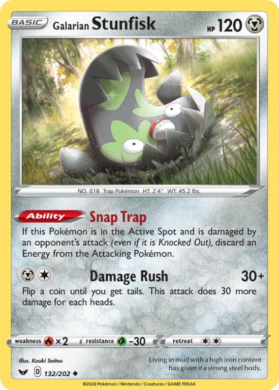 Galarian Stunfisk 132/202 Sword & Shield Sword & Shield