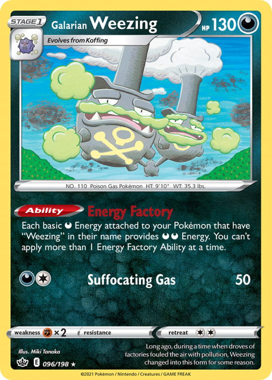 Galarian Weezing 96/198 Sword & Shield Chilling Reign