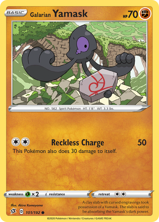 Galarian Yamask 101/192 Sword & Shield Rebel Clash