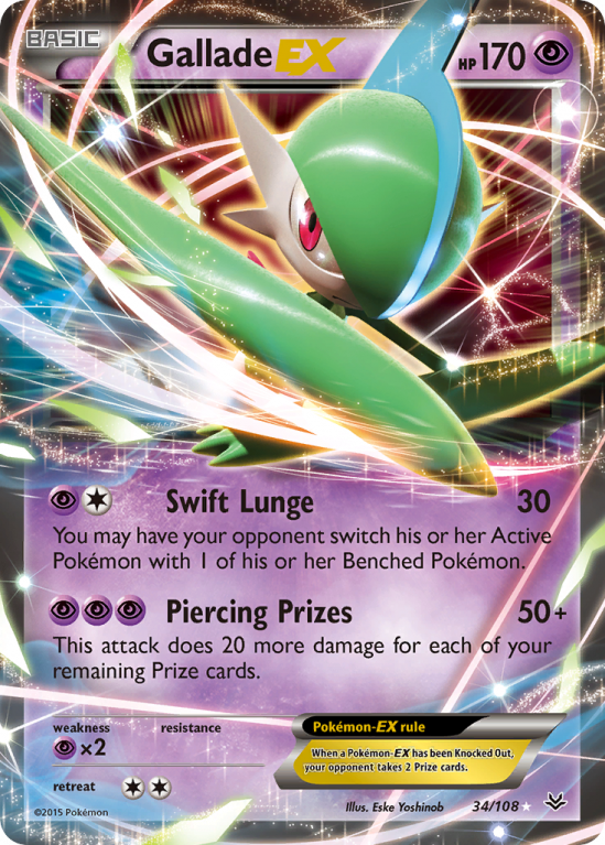 Gallade-EX 34/108 XY Roaring Skies