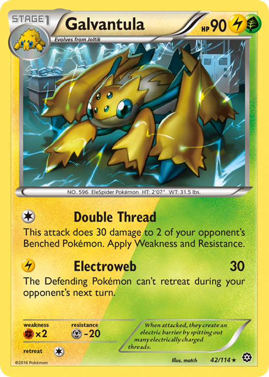 Galvantula 42/114 XY Steam Siege