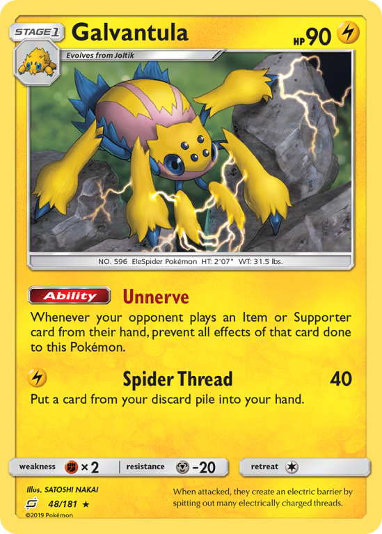 Galvantula 48/181 Sun & Moon Team Up