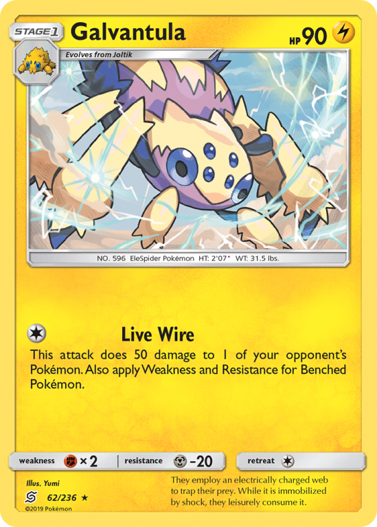 Galvantula 62/236 Sun & Moon Unified Minds