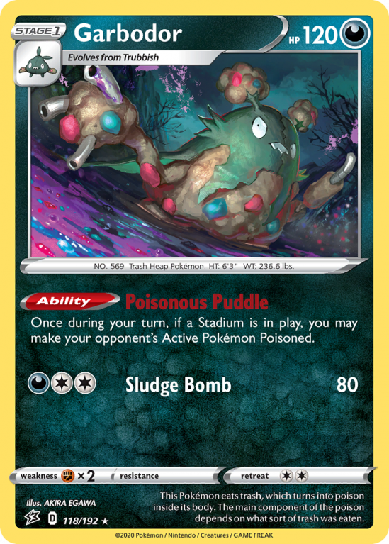 Garbodor 118/192 Sword & Shield Rebel Clash