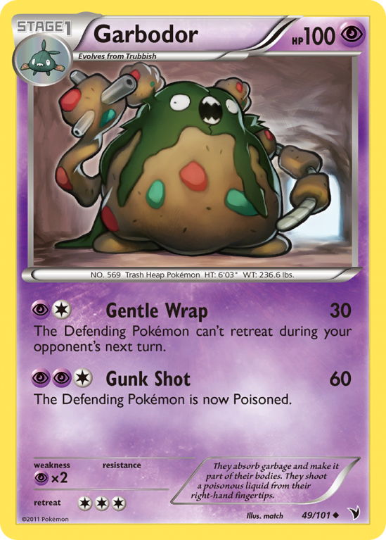 Garbodor 49/101 Black & White Noble Victories