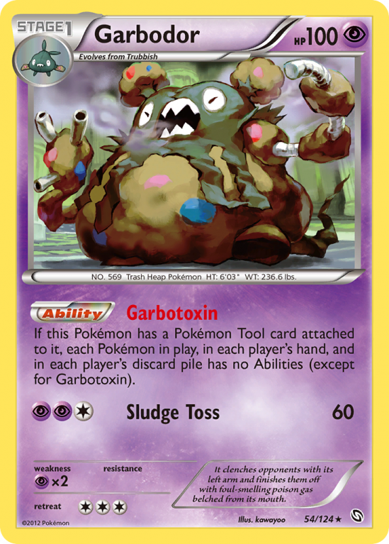 Garbodor 54/124 Black & White Dragons Exalted