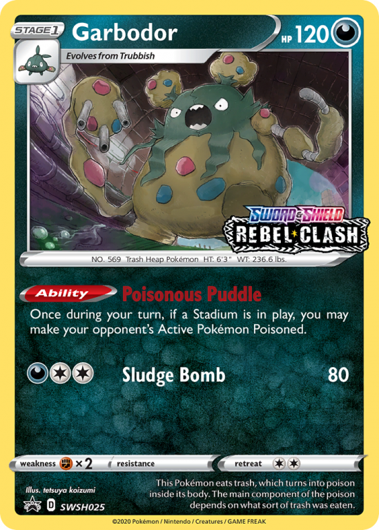 Garbodor SWSH025/103 Sword & Shield SWSH Black Star Promos
