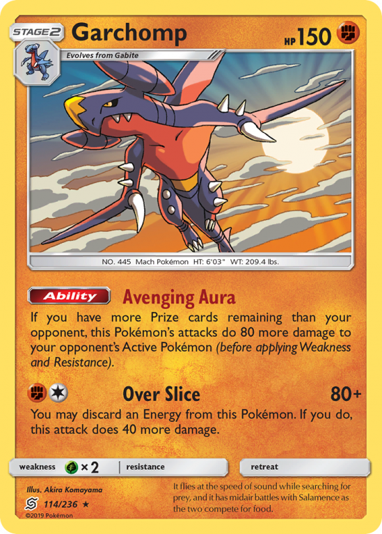 Garchomp 114/236 Sun & Moon Unified Minds