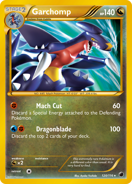 Garchomp 120/116 Black & White Plasma Freeze