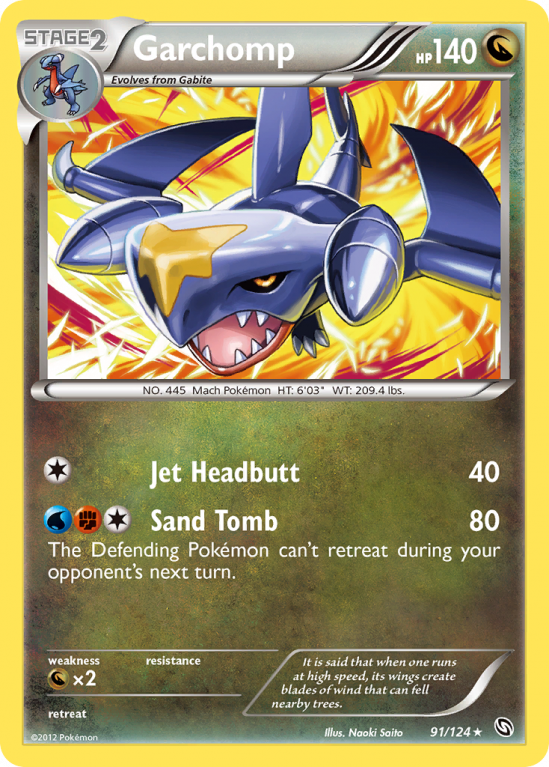 Garchomp 91/124 Black & White Dragons Exalted