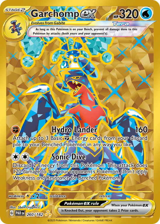 Garchomp ex 260/182 Scarlet & Violet Paradox Rift