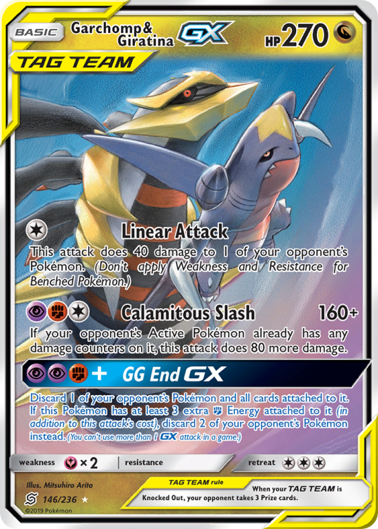 Garchomp & Giratina-GX 146/236 Sun & Moon Unified Minds