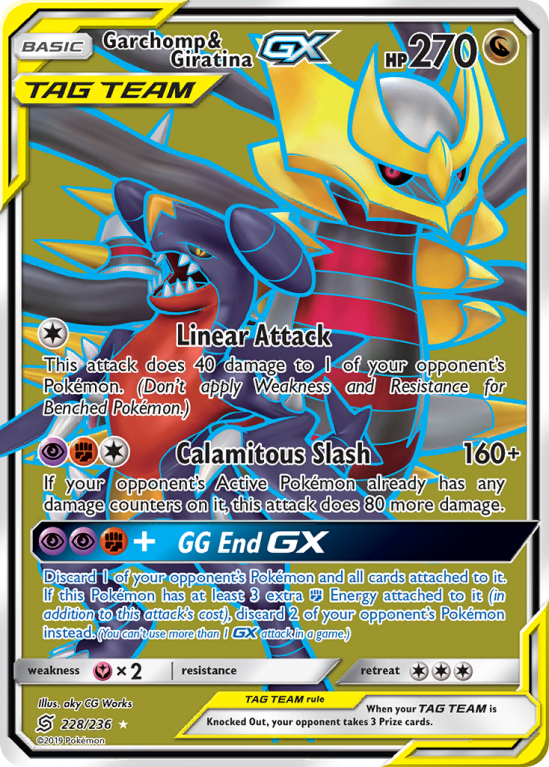 Garchomp & Giratina-GX 228/236 Sun & Moon Unified Minds