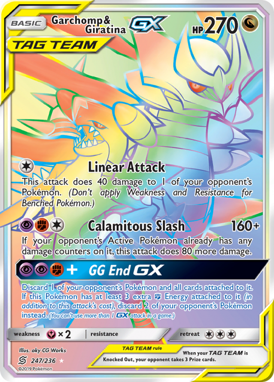 Garchomp & Giratina-GX 247/236 Sun & Moon Unified Minds