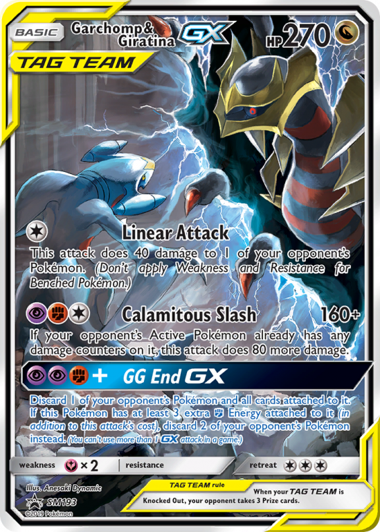 Garchomp & Giratina-GX SM193/156 Sun & Moon SM Black Star Promos