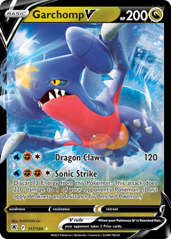 Garchomp V 117/189 Sword & Shield Astral Radiance