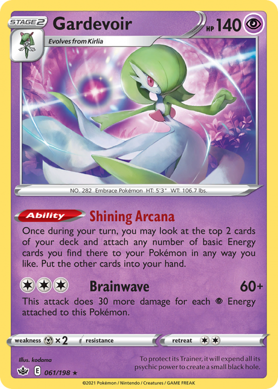 Gardevoir 61/198 Sword & Shield Chilling Reign