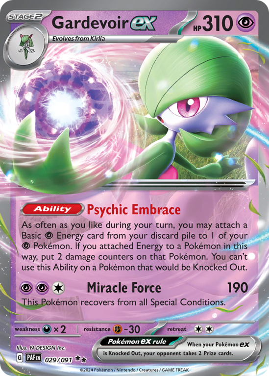 Gardevoir ex 29/91 Scarlet & Violet Paldean Fates