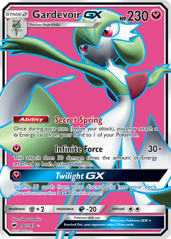 Gardevoir-GX 140/147 Sun & Moon Burning Shadows