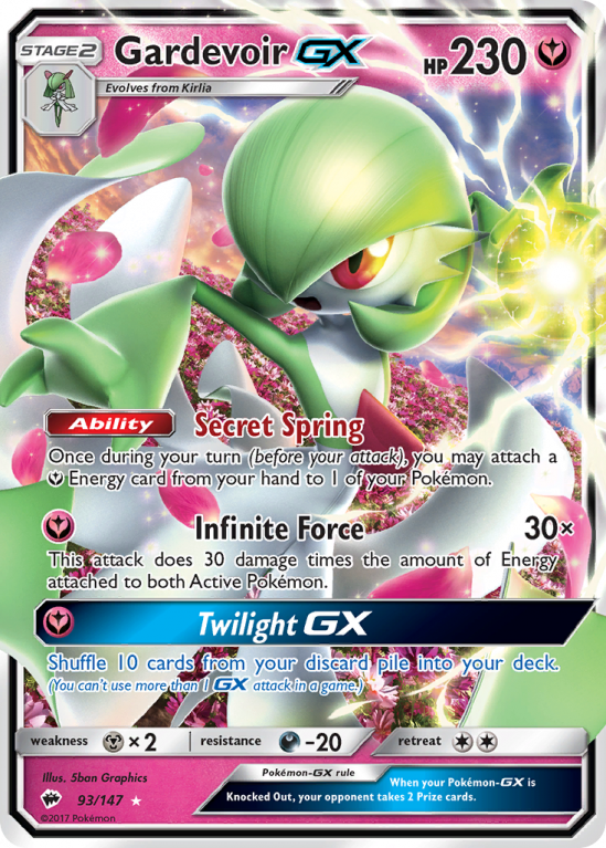 Gardevoir-GX 93/147 Sun & Moon Burning Shadows