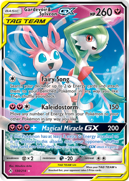 Gardevoir & Sylveon-GX 130/214 Sun & Moon Unbroken Bonds