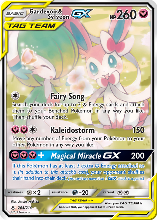 Gardevoir & Sylveon-GX 205/214 Sun & Moon Unbroken Bonds