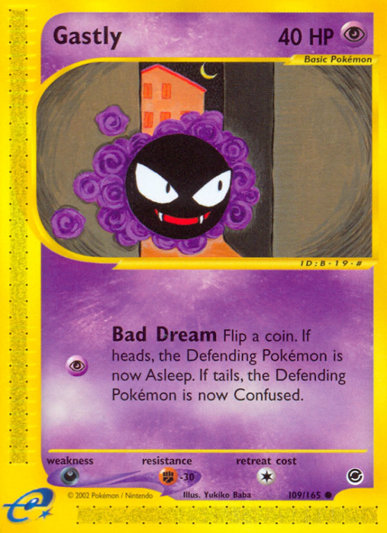 Gastly 109/165 E-Card Expedition Base Set