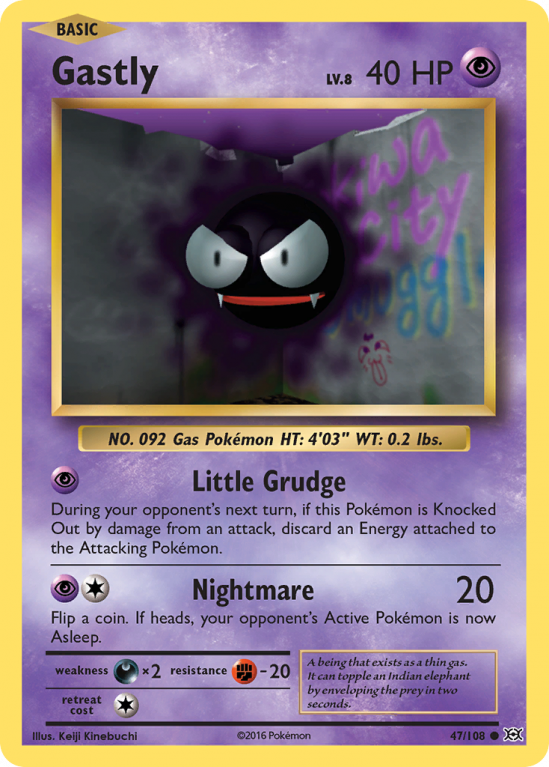 Gastly 47/108 XY Evolutions