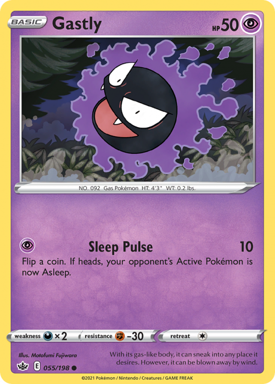 Gastly 55/198 Sword & Shield Chilling Reign