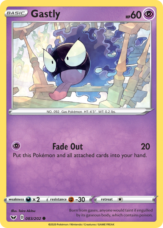 Gastly 83/202 Sword & Shield Sword & Shield