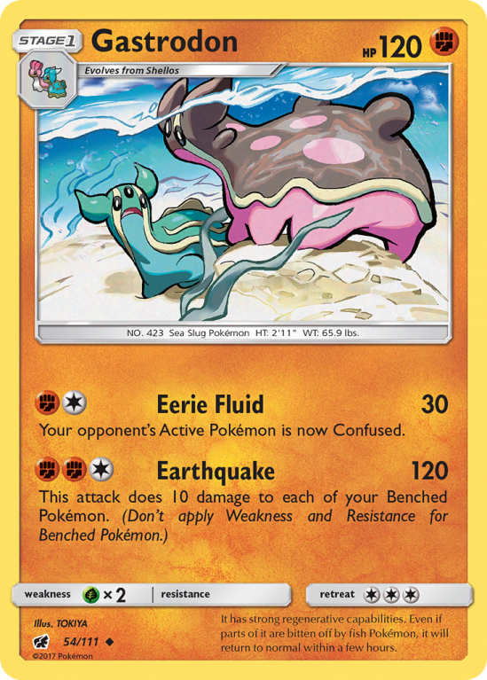 Gastrodon 54/111 Sun & Moon Crimson Invasion