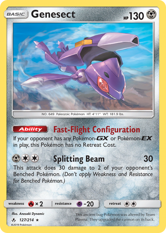 Genesect 127/214 Sun & Moon Unbroken Bonds